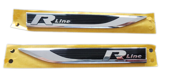 VW Golf 7 R-line Embleme 100% ORIGINAL VW  Schriftzug/ Kotflügel/ Aufkleber Links und Rechts Set  5G0853688 AQ