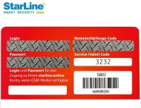 STARLINE CAN-Bus Alarmsystem mit WFS, GSM, TAG (2x), GPS [inkl. Montage]