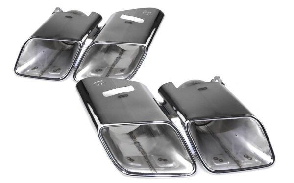 Original Audi Q7 SQ7 4M SET Auspuff Blenden Auspuffblende 4M0253825B 4M0253826B