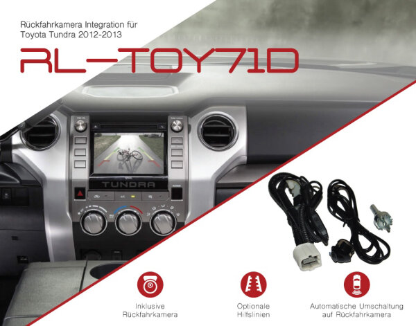 Rückfahrkamera Nachrüstset incl. Kamera passend für TOYOTA Tundra 2012-2013