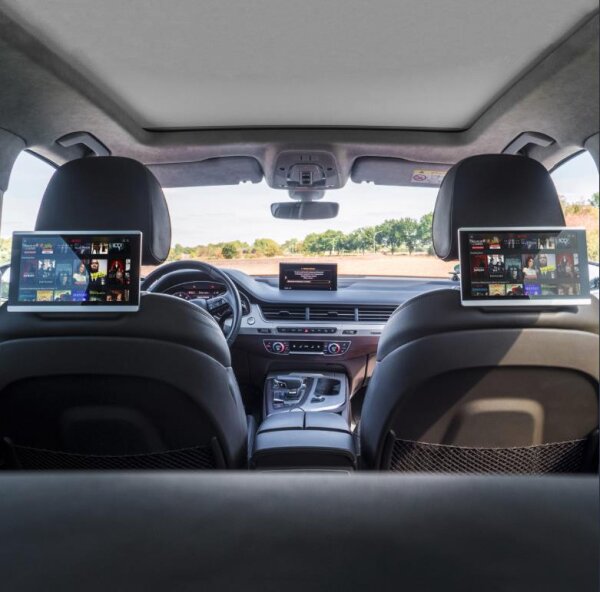 AMPIRE RSE-Set mit zwei 9 Monitoren und einer Android Box (WLAN) Kopfstützen