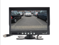 TFT Monitor Display für Rückfahrkamera 17.8cm (7) mit 2 Eingängen und Klebe/Saugnapfhalterung