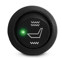 AMPIRE Sitzheizung, 2-stufig schaltbar mit Thermostat, 24 Volt