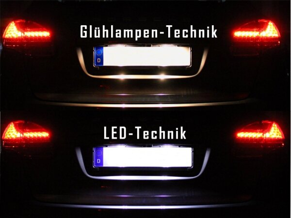 Komplett Set LED Kennzeichenbeleuchtung Porsche Cayenne