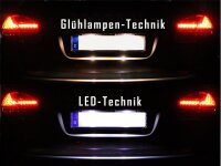 Komplett Set LED Kennzeichenbeleuchtung Porsche Cayenne