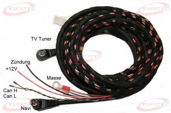 Kabelsatz TV Tuner VW MFD AUDI RNS D mit Can komplett alt