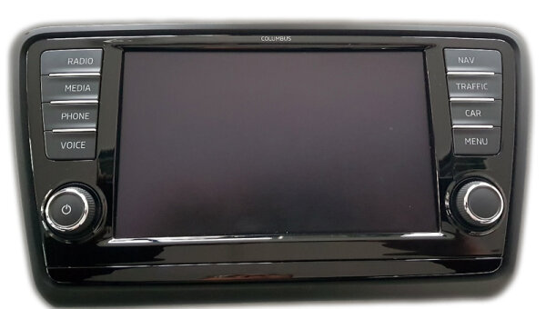 Skoda Octavia 3 Naviagation Columbus Bedieneinheit Display MIB Radio 5E0919606