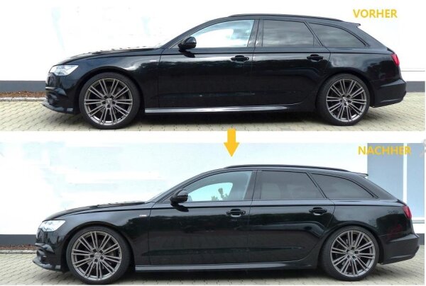 AUDI A6 4G C7 Luftfahrwerk tieferlegen ohne Zusatzmodul/Koppelstangen