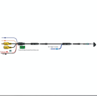 AMPIRE Mini Farb-Rückfahrkamera, Unterbau mit 155° Weitwinkellinse