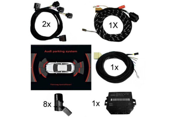 Komplett-Set APS+ plus (optische Anzeige MMI) Front und Heck für Audi Q7 4L