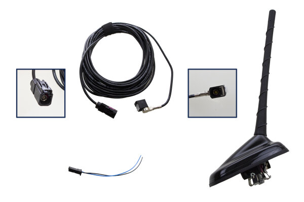 Nachrüstset DAB, DAB+ Dachantenne für VW, Seat, Skoda MQB